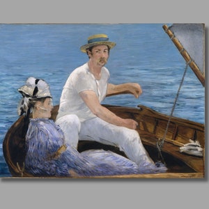 Edouard Manet Boating Art Print, Edouard Manet Canvas Wall Art, Impressionism Art, Canvas Print, Canvas Poster, Wall Decor13