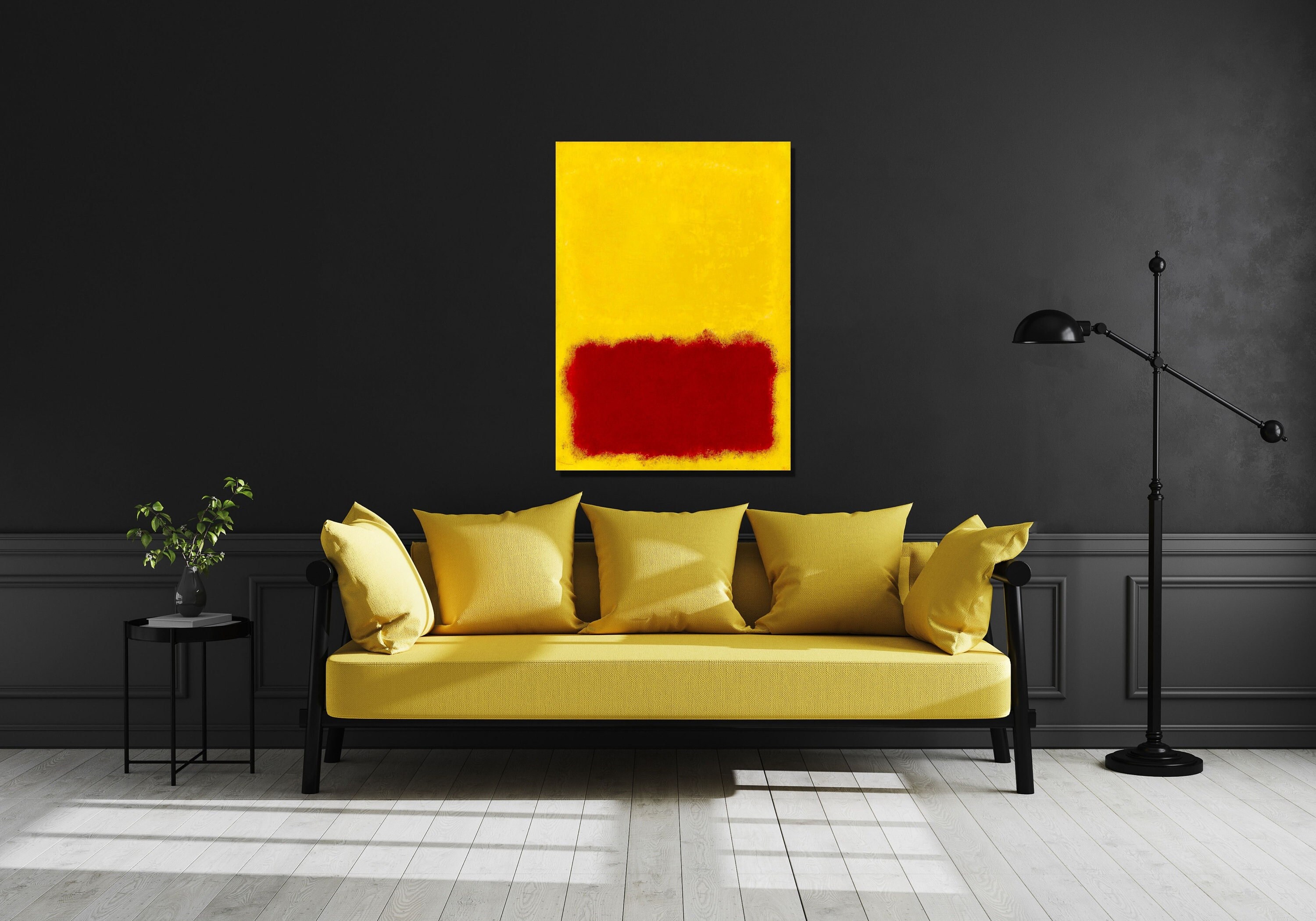 Mark Rothko Yellow and Red Art Print, Canvas Wall Art - Etsy
