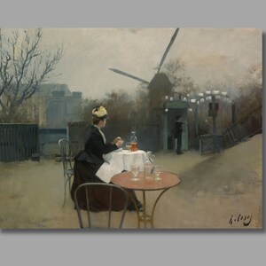 Ramon Casas Plein air, 1890 Impresión de arte, Ramon Casas i Carbó Lienzo Arte de pared, Impresión de lienzo, Obras de arte de Casas, Galería de lienzos, Decoración de pared5