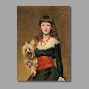 John Singer Sargent Miss Beatrice Townsend 1882 Art Print,John Singer Sargent Canvas Wall Art, Canvas Poste & Panel,Canvas Print,Wall Decor7