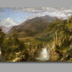 Frederic Edwin Church Das Herz der Anden Kunstdruck, Frederic Edwin Church Leinwand Wandkunst, Leinwand Poster, Leinwanddruck, Wanddekor3