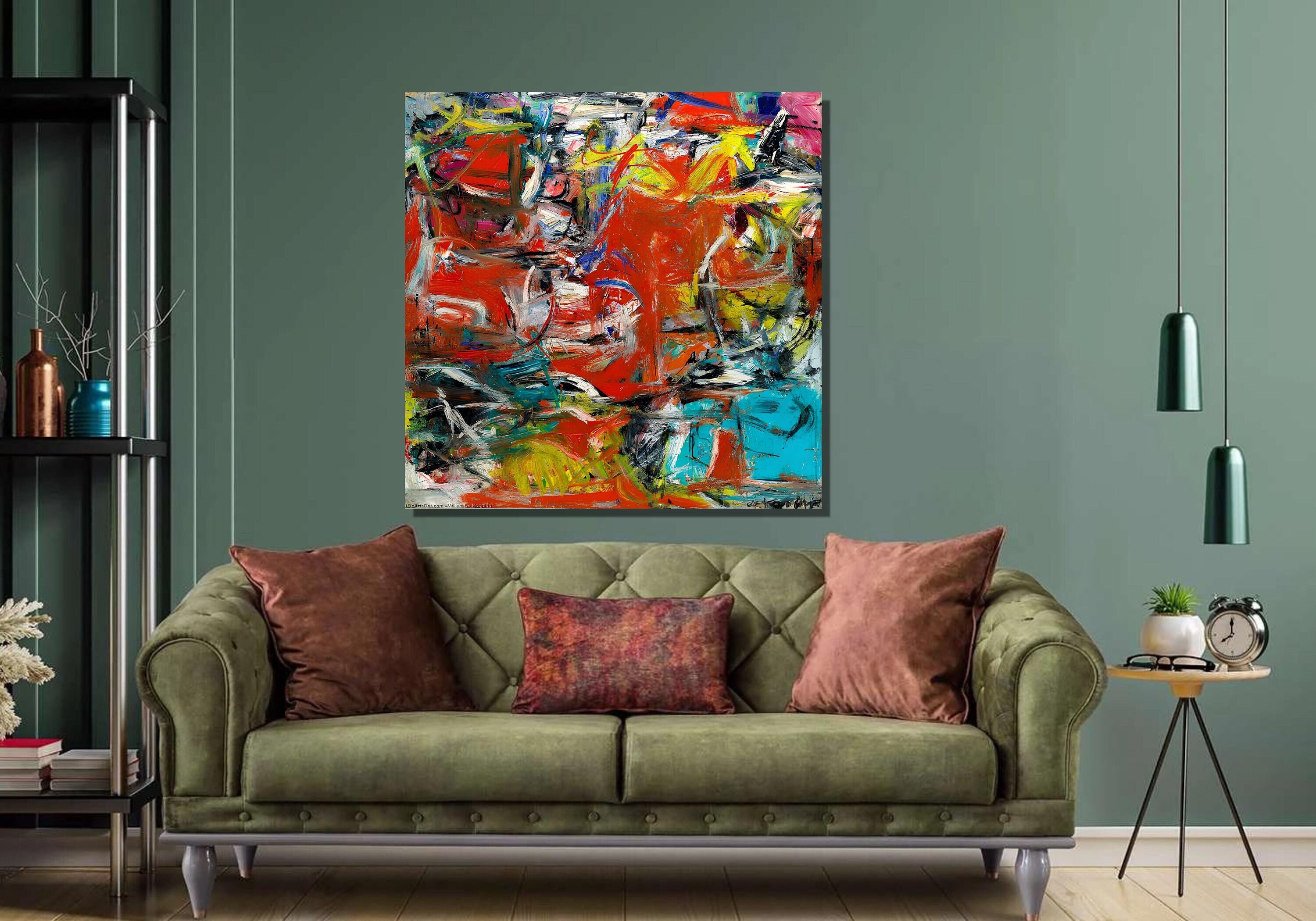 Willem de Kooning Composition Art Print,Willem de Kooning Canvas Wall Art,Abstract expressionism Art,Canvas Poster,Home and Office Decor43