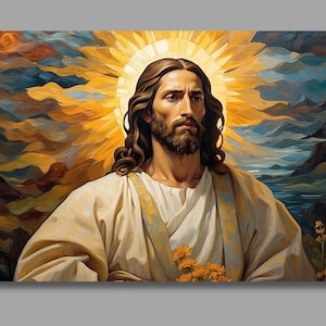 Jesus Print, Jesus Poster,Jesus Christ Canvas Painting, Poster Prints Canvas Wall Art, Christian Canvas,Wall Decor,Jesus Painting21
