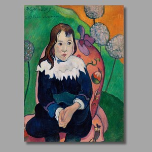 Paul Gauguin M. Loulou Art Print, Paul Gauguin Canvas Wall Art, Gauguin Artwork, Postimpressonism Art, Canvas Poster & Panel,Wall Decor8