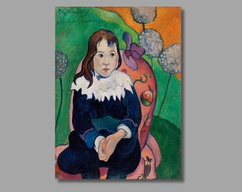 Impression d'art sur toile Paul Gauguin M. Loulou, décoration murale postimpressionnisme