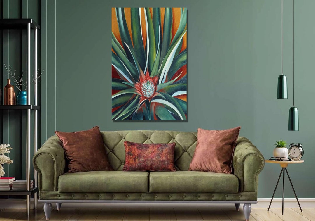 Georgia O'keeffe Pineapple Bud Art Print, Canvas Wall Art - Etsy