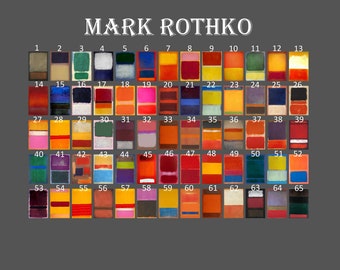 Mark Rothko Art Print,Canvas Wall Art,Rothko Art Museum Exhibition,Rothko Painting ,Reproduction Art,Rothko Print,Canvas Poster ,Wall Decor