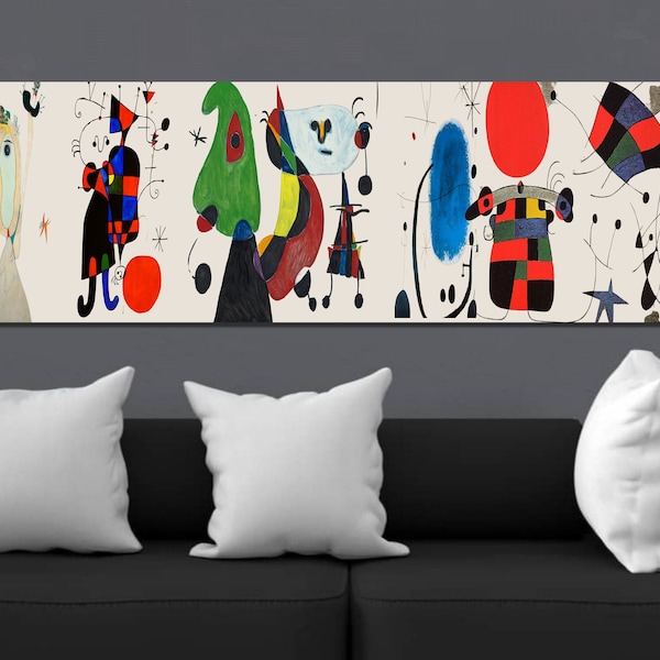 Peintures sur toile Joan Miro, impression abstraite, impression d’art de collage Joan Miro, affiche et panneau sur toile, art mural sur toile Miró, art abstrait, décoration murale35