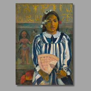 Paul Gauguin The Ancestors Of Tehamana Art Print, Paul Gauguin Canvas Wall Art, Gauguin Artwork, Canvas Poster & Panel,Wall Decor3
