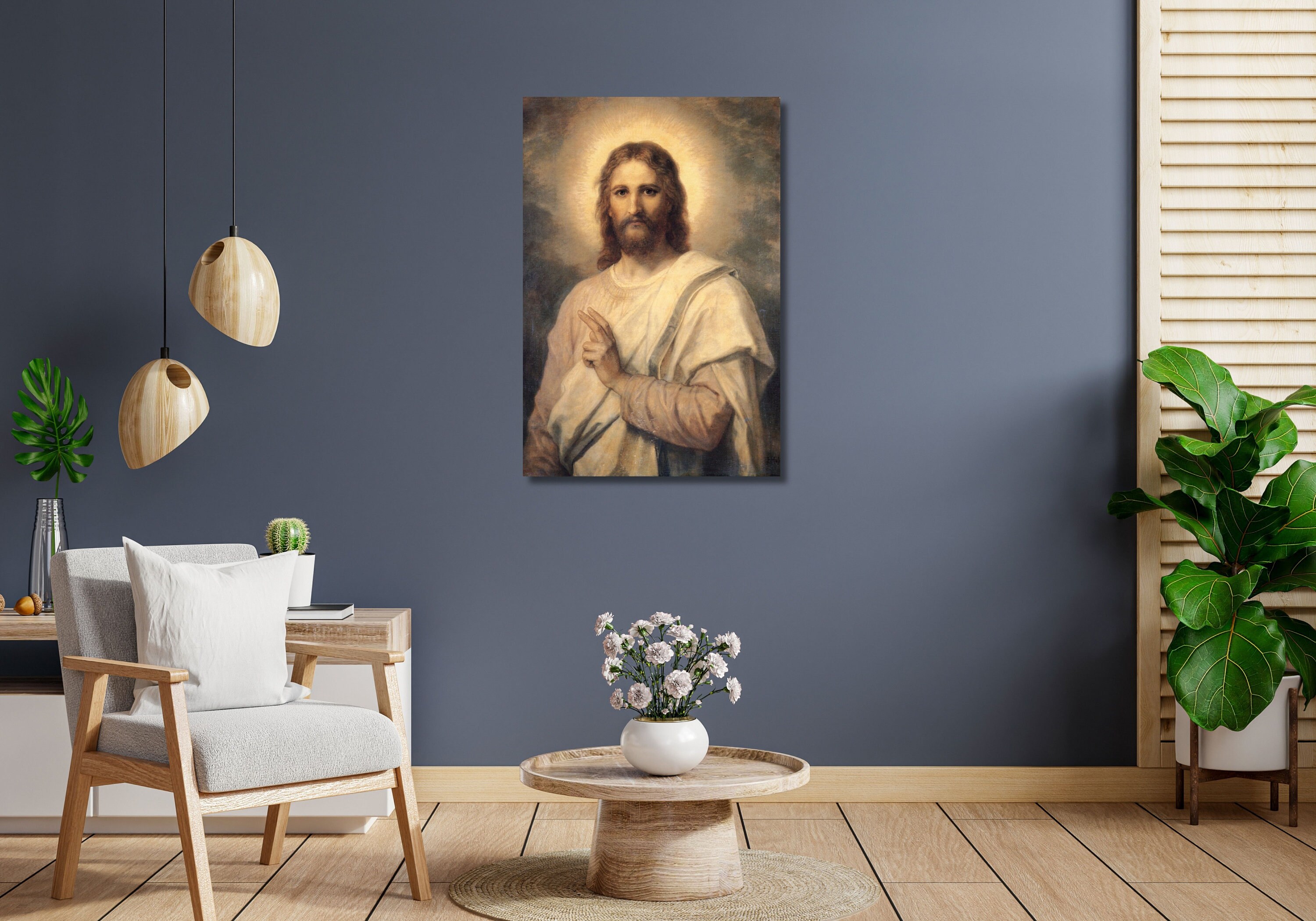 Poster 'Jesus Christus' Von Heinrich Hofmann – 30 X 45 Cm, Leinwanddruck, Für Wohnzimmer & Büro