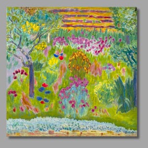 Pierre Bonnard Garden (1935) Art Print, Pierre Bonnard Canvas Wall Art, druk na płótnie, Muzeum MET, plakat na płótnie, dekoracje ścienne3