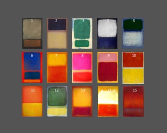 Set Of 2 Mark Rothko Canvas Wall Art,Abstract Print, Mark Rothko Painting,Create Your Own Canvas Set,We will Produce it,Canvas Wall Decor