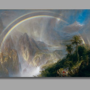 Frederic Edwin Church Rainy Season in the Tropics Art Print,Frederic Edwin Church Canvas Wall Art, Canvas Poster ,Canvas Print, Wall Decor2