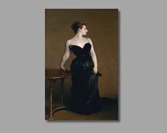 Stampa artistica Madame X, tela di John Singer Sargent, decorazione da parete