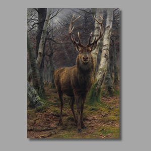 Rosa Bonheur The King of the Forest   Art Print ,Rosa Bonheur Canvas Wall Art,Canvas Print, Canvas Poster & Canvas Panel, Wall Decor4