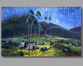 Emily Carr 'Odds and Ends' Art Print, Landscape Canvas Poster