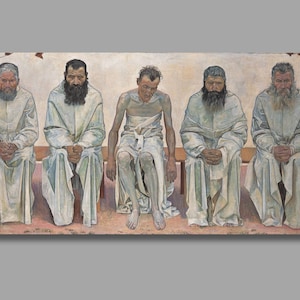 Ferdinand Hodler Lebensmüde Kunstdruck, Ferdinand Hodler Leinwand Wandkunst, Große Leinwand Druck, Symbolismus, Qualitätsleinwand, Wanddekor2
