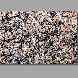 Jackson Pollock Autumn Rhythm Stampa artistica, Jackson Pollock Canvas Wall Art, Stampa su tela astratta, Poster su tela Pollock, Decorazione da parete74