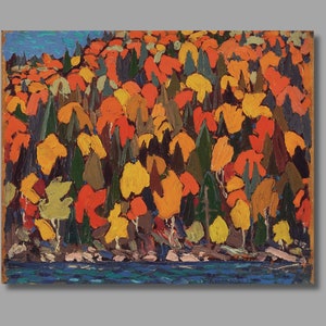 Tom Thomson Herbstlaub Kunstdruck, Tom Thomson Leinwand Wandkunst, Leinwand Druck, Leinwand Poster & Panel, Wohnkultur1