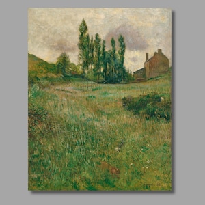 Paul Gauguin Dogs Running in a Meadow Art Print,Paul Gauguin Canvas Wall Art, Canvas Print, Gauguin Artwork, Canvas Poster ,Wall Decor12