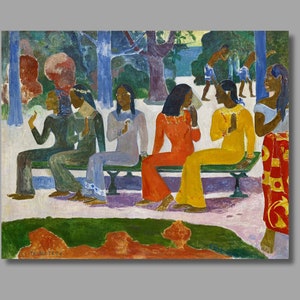 Paul Gauguin We Shall Not Go to Market Today Art Print, Paul Gauguin Canvas Wall Art, Gauguin Poster Print, Canvas Poster, Wall Decor6