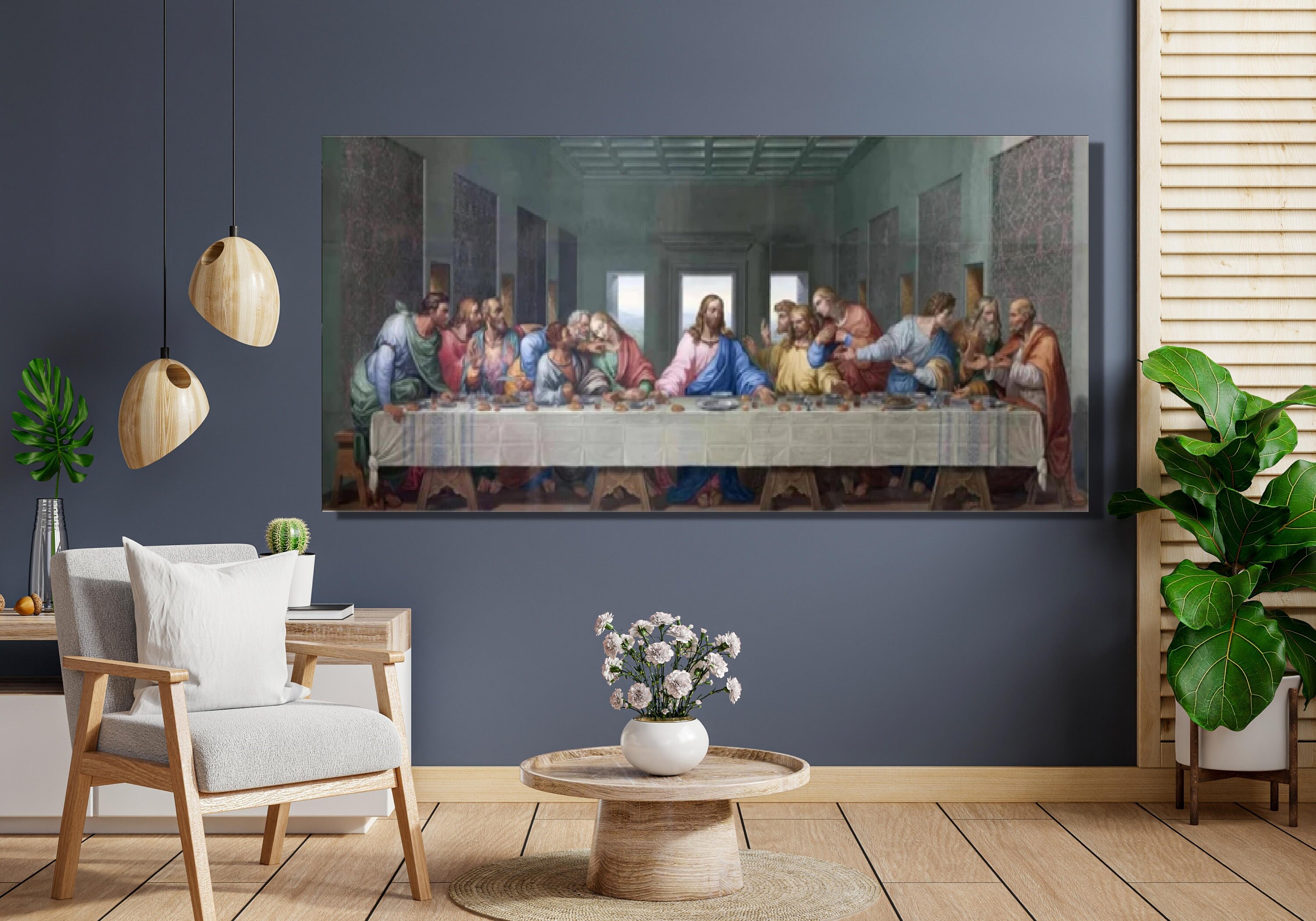 The Last Supper Canvas Art Print: Leonardo Da Vinci Reproduction - Etsy