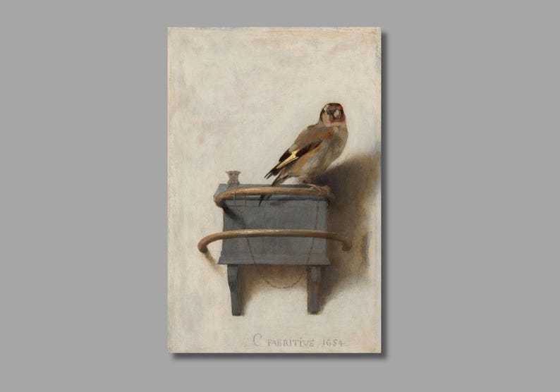 Carel Fabritius , the Goldfinch Art Print, Canvas Wall Art - Etsy