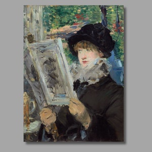 Woman Reading by Edouard Manet, in various sizes, Canvas