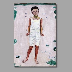 Ferdinand Hodler Childhood (1893) Art Print, Ferdinand Hodler Canvas Wall Art, Canvas Print, Symbolism, Quality Canvas, Wall Decor4
