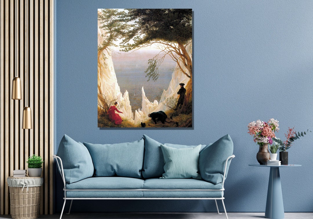 Caspar David Friedrich Chalk Cliffs on Rugen Art Print,caspar David