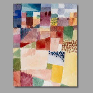 Paul Klee Motif from Hammamet Art Print, Paul Klee Artwork, Canvas Wall Art, Abstract Art, Canvas Print, Canvas Poster, Wall Decor19