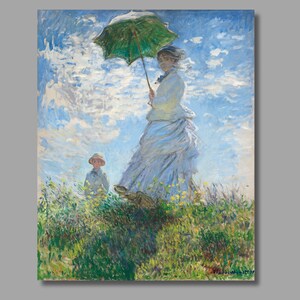 Claude Monet Madame Monet und ihr Sohn (1875) Kunstdruck,Oscar Claude Monet Wandkunst,Impressionismus Kunst,Leinwand Poster&Panel,Wanddekor39