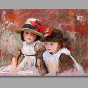 John Singer Sargent Village Children (1890) Art Print,John Singer Sargent Canvas Wall Art,Canvas Poster & Panel,Canvas Print, Wall Decor9