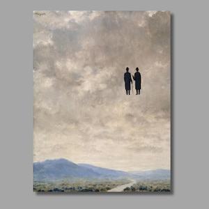 René Magritte L&#39;Art de la Conversation Ready To Hang Canvas, Rene Magritte Canvas, Rene Magrite Rolled Print,Magritte Exhibition61