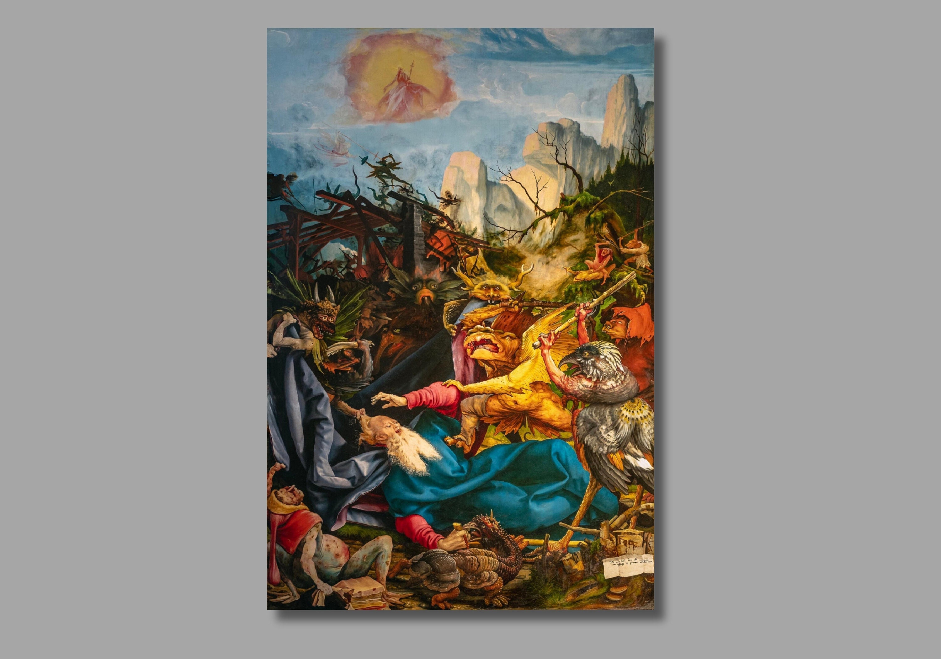 グリューネヴァルト・イーゼンハイム祭壇画、聖アントニウスの誘惑