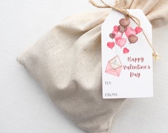 Etiqueta de regalo imprimible para el día de San Valentín, etiqueta de regalo de San Valentín para niños, PDF imprimible, descarga instantánea, etiqueta de feliz día de San Valentín, regalo para maestros