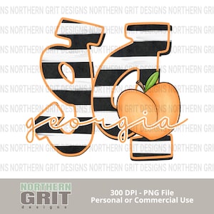 Georgia png, Georgia Peach png, Georgia DTF Design, Georgia Digital Downlad, GA png, U.S. States png, Peach png, Georgia State Fruit