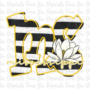 Mississippi png, Mississippi Magnolia png, Mississippi DTF Design, Mississippi Digital, MS png, U.S. States png, Magnolia png, State Flower