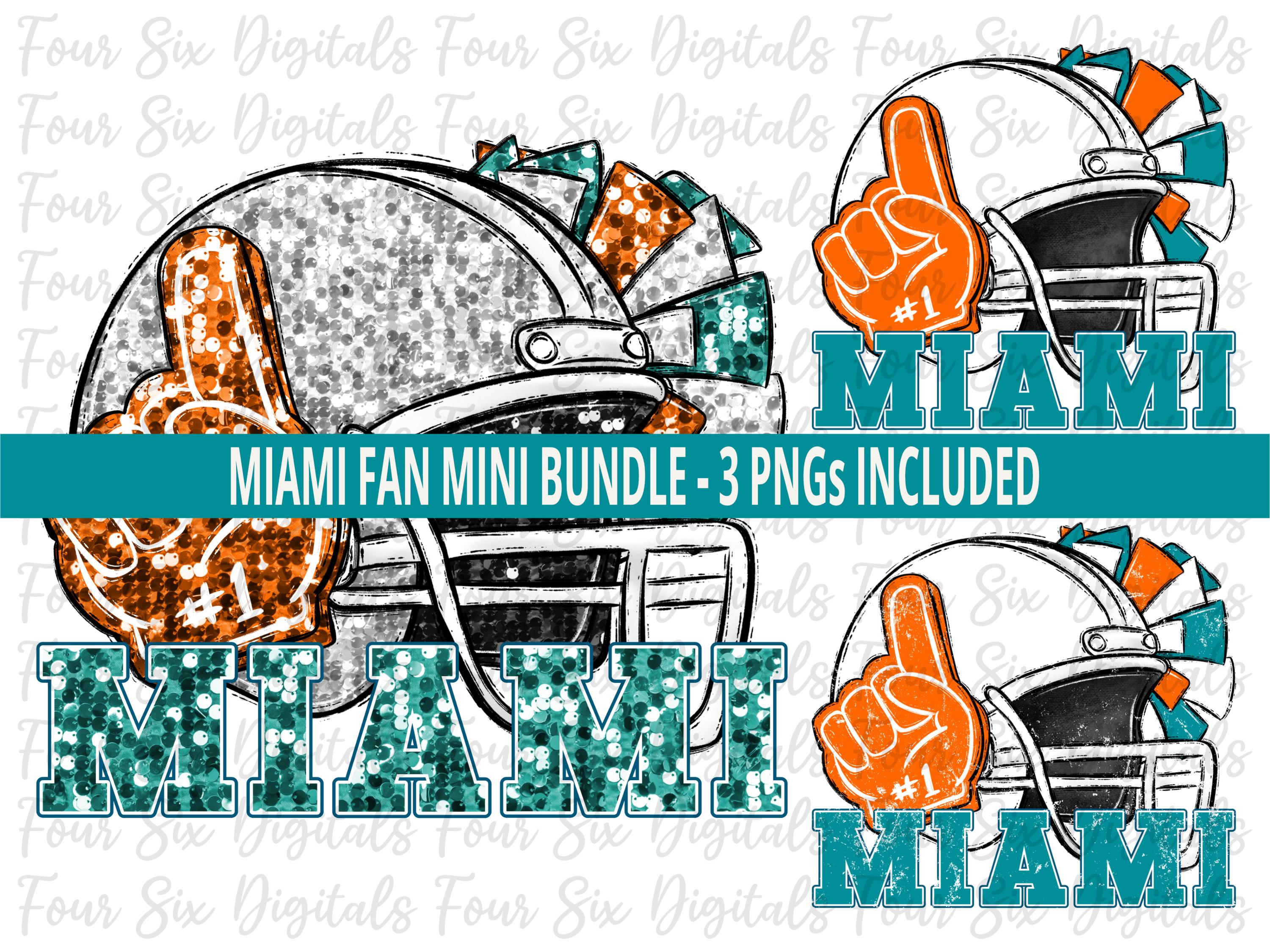 Miami Football Fan png, Football Fan DTF Design, Miami Football png, Football Fan Digital, Miami Faux Sequin, Miami Grunge