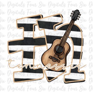 Tennessee png, Tennessee Guitar png, TN, Tennessee DTF Design, Tennessee Digital, TN png, U.S. States png, Guitar png, Tennessee State png