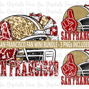 San Francisco Football Fan png, Football Fan DTF Design, San Francisco Football png, Football Fan Digital, San Francisco Faux Sequin