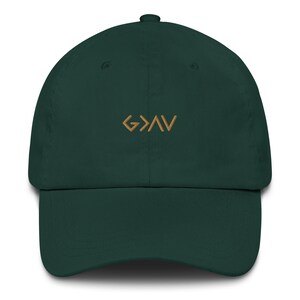 God is greater than the highs and lows Dad hat, dad hat with sayings, affirmation hat, cute dad hat, christian hat, christian aesthetic