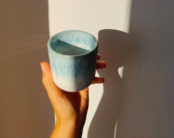 Ceramic earthenware cup "Ondas"