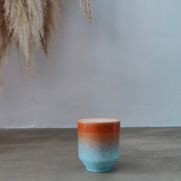Ceramic stoneware cup without handle "Tide"
