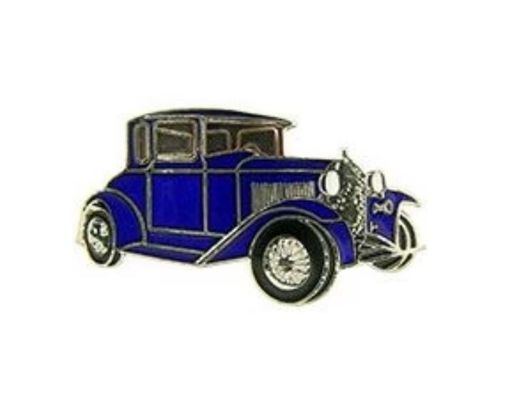 Custom Made Ford Model A SUV Lapel Pins Pinback Personalized Automobile Truck Car Blue