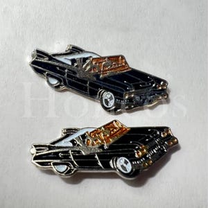 Custom Made Cufflinks Handmade DIY Classic Vintage Cadillac Convertible Coupe SUV Car Holiday Gift For Him Black