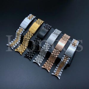 13 - 22 MM President jubilee Watch Band Bracelet Fits for Rolex Stainless Silver
