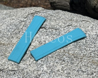 Ersatzarmband aus weichem Gummi, maßgeschneidert, passend für Patek Philippe Aquanaut 5167A Ice Blue