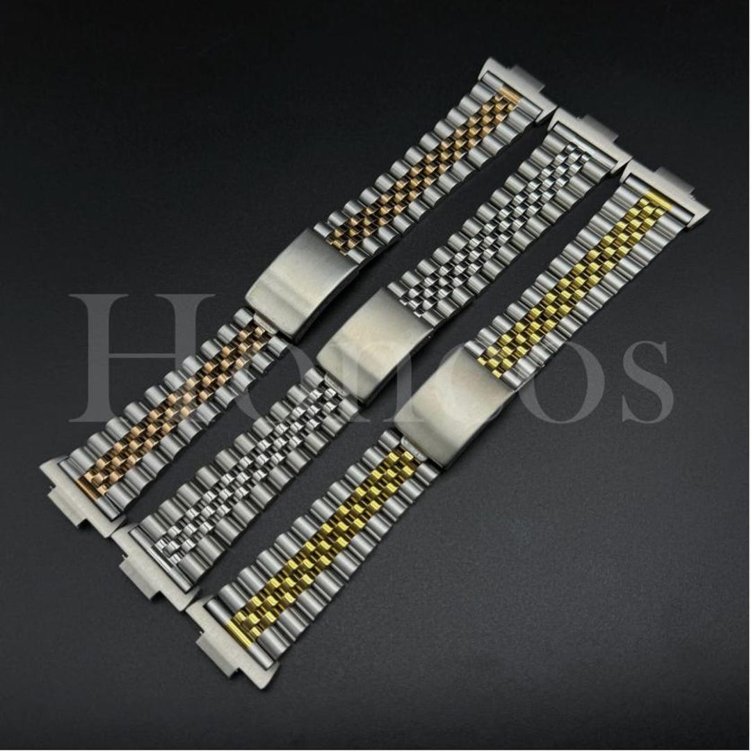 Replacement Steel Jubilee Bracelet With Flat End Links Fits for - Main Image