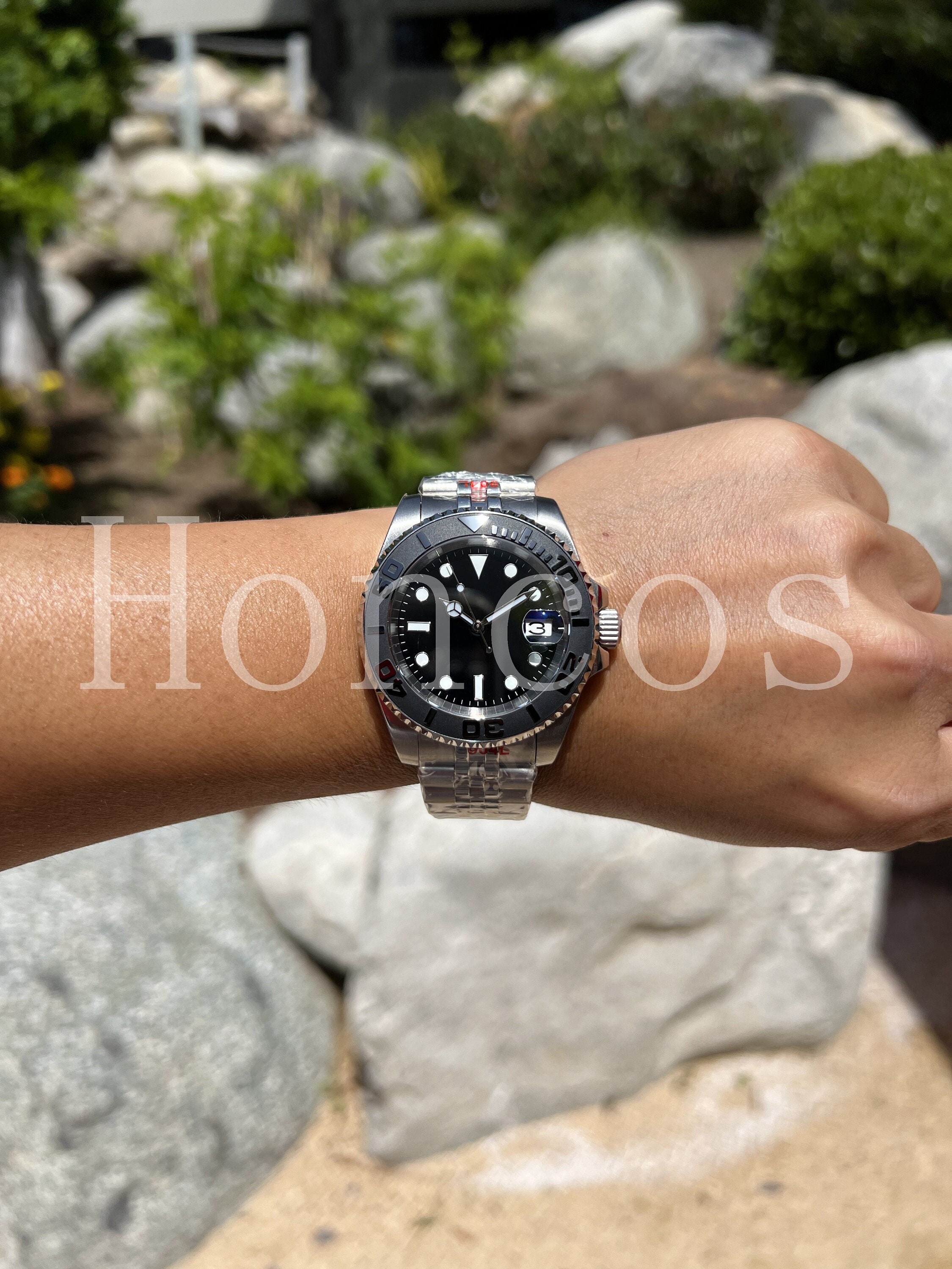 Custom Made MODS SUB Style Watch with SKX NH35 Black Ym Ceramic Inserts  226627